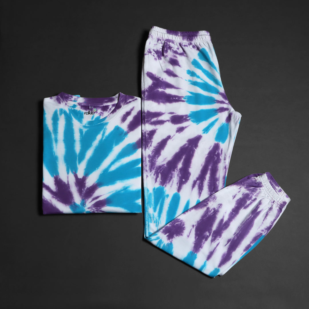 Tie dye jogger online set mens