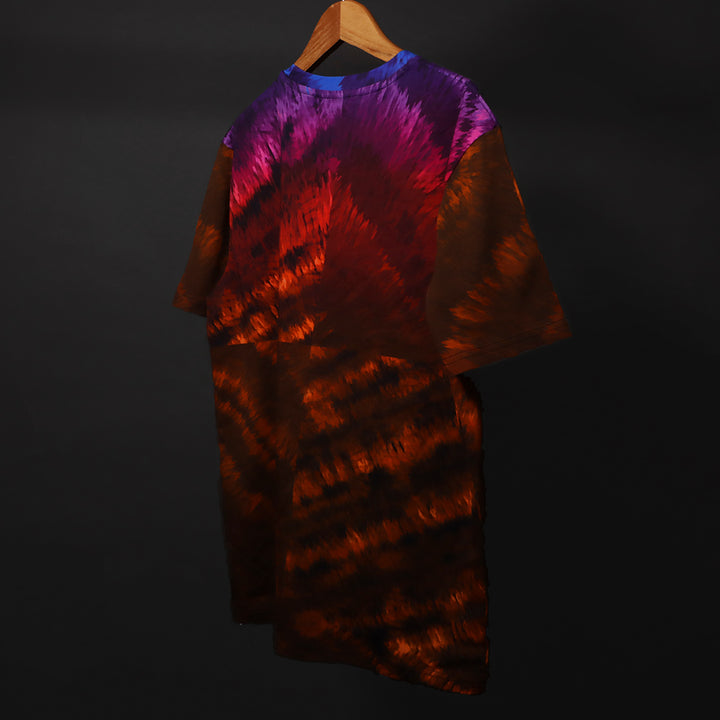 TIE DYE PRINTED OVER SIZE TEE#45