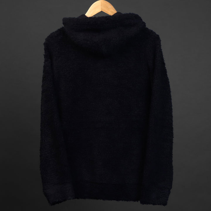 Black * Unisex Fur Hoodie #9