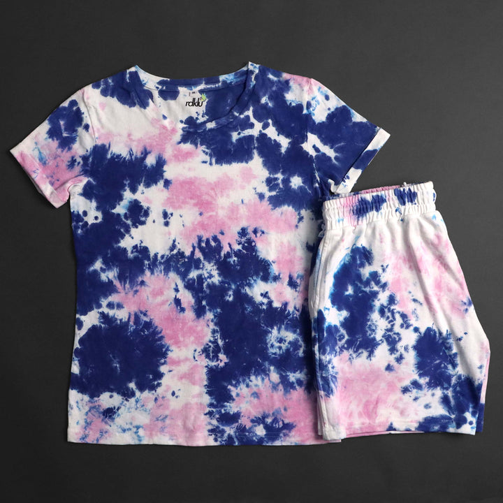 Men's Tie & Dye Co-Ord Tee & Shorts Set#28