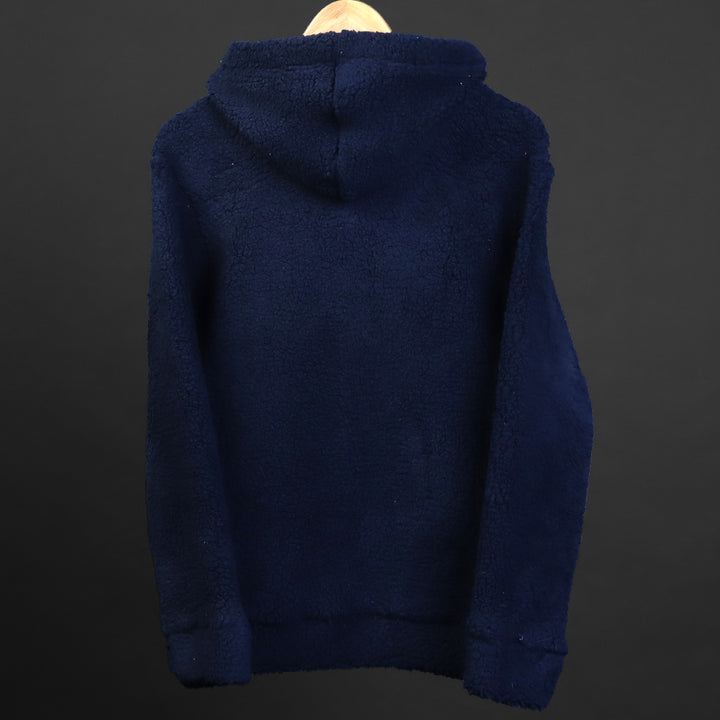 Midnight blue * Unisex Fur Hoodie #4