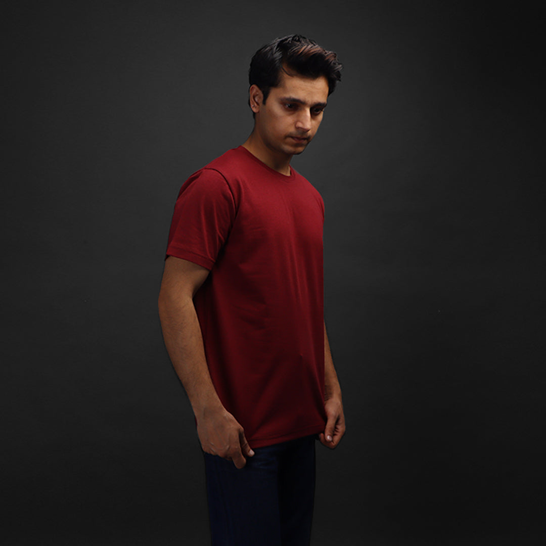 Maroon - Basic Tee #2